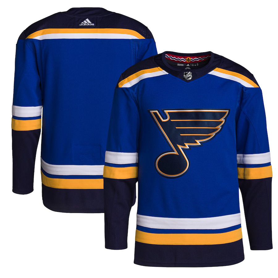 Men St. Louis Blues adidas Royal Home Authentic Pro NHL Jersey->customized nhl jersey->Custom Jersey